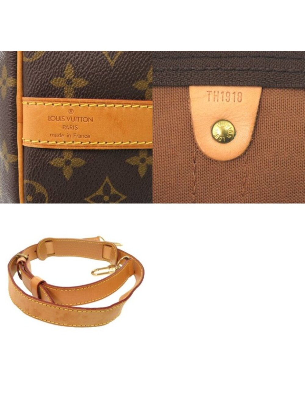 Louis Vuitton Keepall Bandoliere 55 Monogram Boston Bag 1842 - Picture 10 of 10